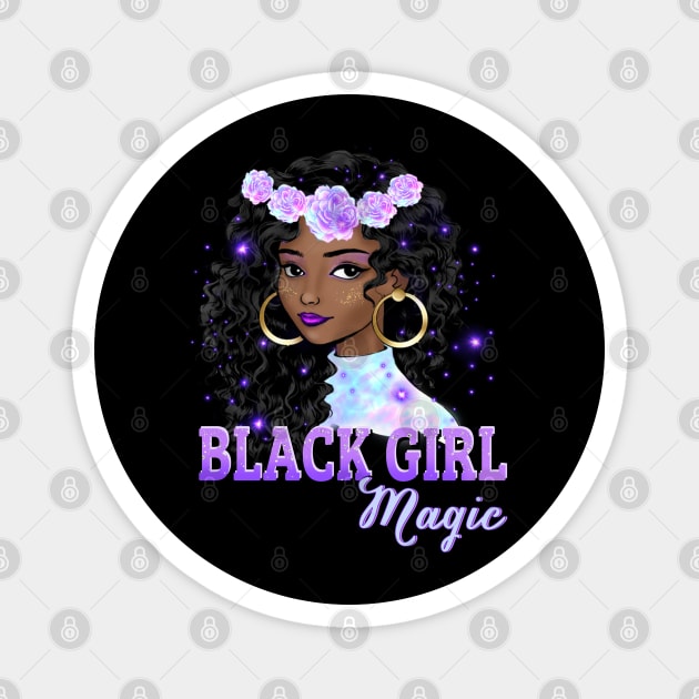 Black Girl Magic, Black Queen, Black Woman, Black History Magnet by UrbanLifeApparel